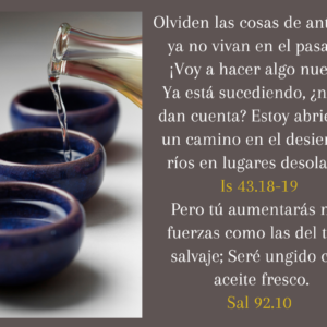 Aceite fresco. ¡Unción nueva!